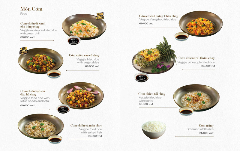 Thực đơn món chay - Hộ Kinh Doanh Nhà Hàng Chay KIM SA